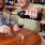 a couple sharing wine in a winery or local restaurant
